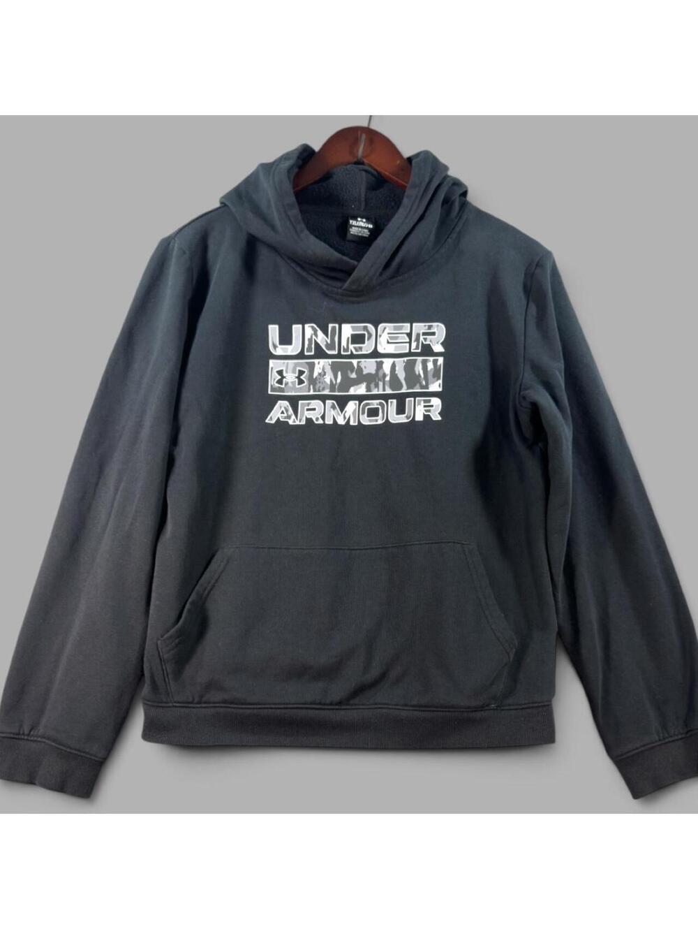 Under Armour Black Camo Graphic Hoodie – Youth XL
